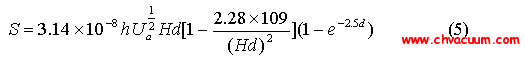 二極型濺射離子泵的抽速經(jīng)驗(yàn)公式